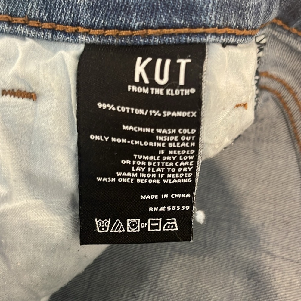 KUT from the KLOTH Mid-Rise Denim Shorts Size 2 - Picture 7 of 7